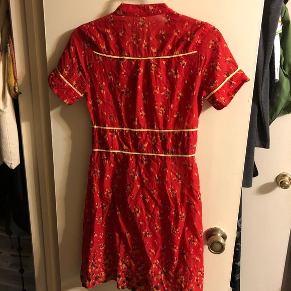 Kimchi & Blue Red Patterned Dress - Picture 5 of 7